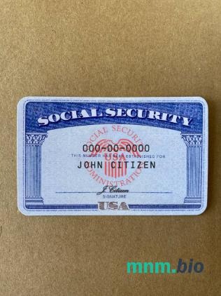 USA SSN fotowygląd papierowe tło fotorealistyczny wygląd próbka, 2 w 1